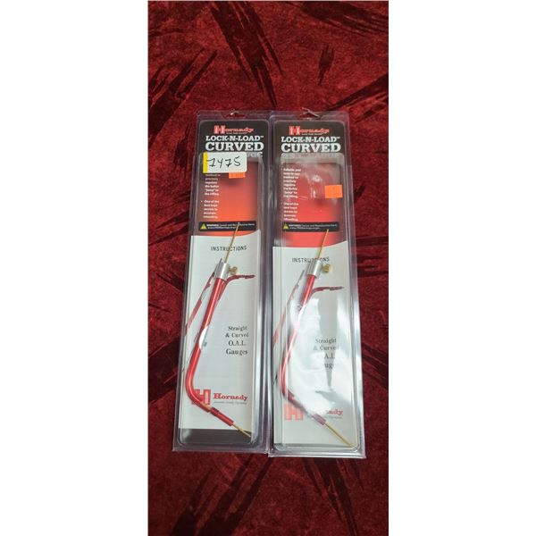 2 HORNADY CURVED OAL GUAGES