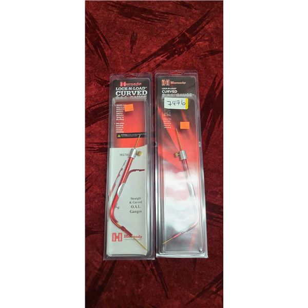 2 HORNADY CURVED OAL GUAGES