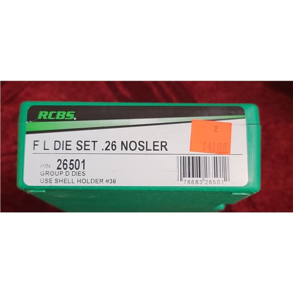 RCBS FL DIE SET 26 NOSLER