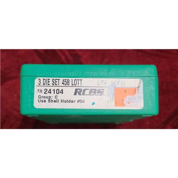 RCBS 3 DIE SET 458 LOTT