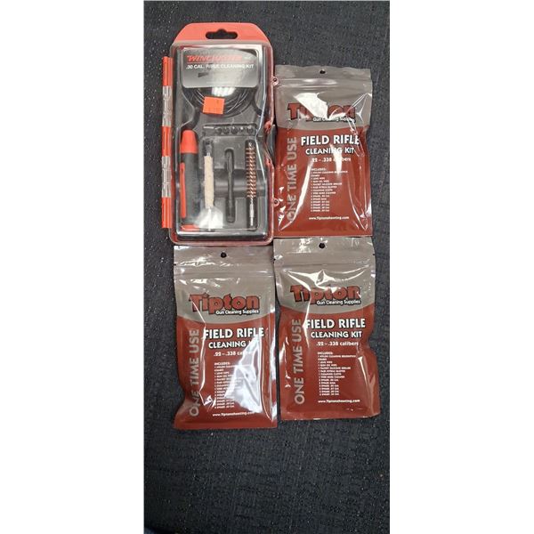 WINCHESTER .30 CAL CLEANING KIT, .22, .338 CLEANING KITS - 4 ITEMS