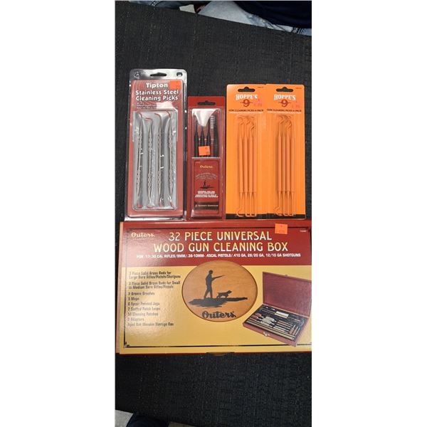 GUN CLEANING PICKS, 32 PC. UNIVERSAL GUN CLEANING KIT - 5 ITEMS