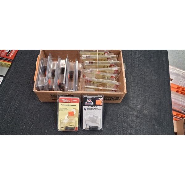 ASSORTED HAMMER EXTENSION, GROVETEC GTHM-283, & UNCLE MIKE'S 2450/2456, 22 ITEMS