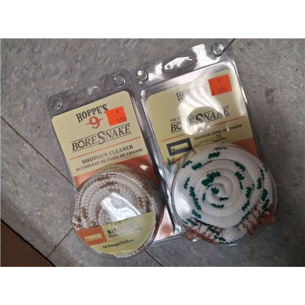 HOPPE'S 9 BORE SNAKES 16/12 GUAGE - 1 BOX OF 8 ITEMS