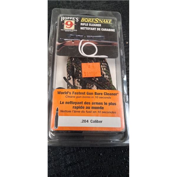 HOPPE'S 9 BORE SNAKES .204 CALIBER - 1 BOX OF 16 ITEMS