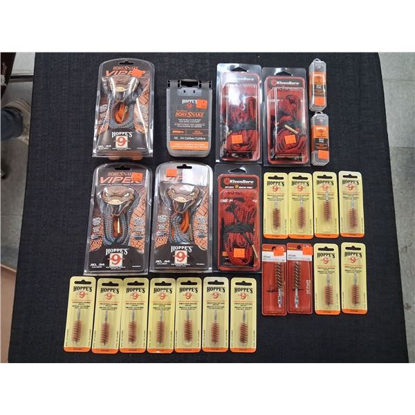 SHOTGUN CLEANING SUPPLIES, 1 BOX OF 25 ITEMS
