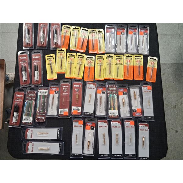 ASSORTED LOT OF BRUSHES AND JAGS - 45 ITEMS