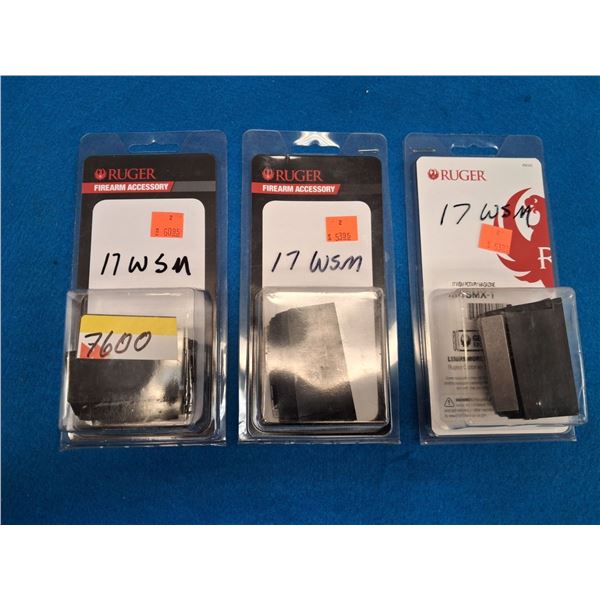 3X RUGER JWSMX-1 17WSM ROTARY MAGAZINES  PAL REQD