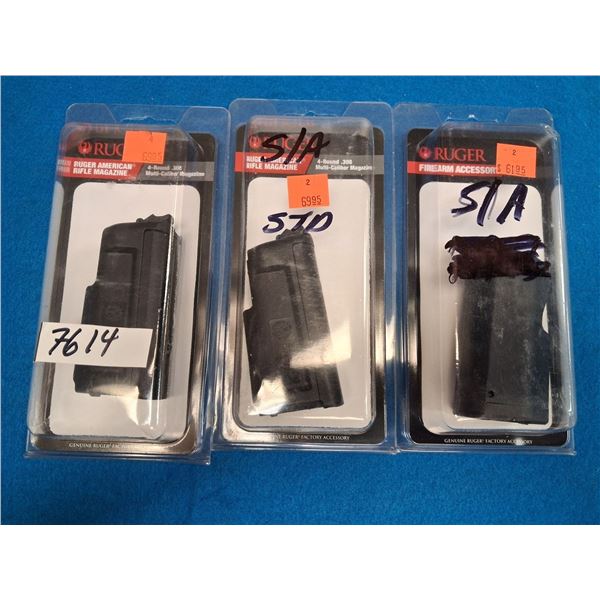 RUGER 3 OF AMERICAN S.A 4 RND MAG .243, 6.5 CRDM, 7-08, 308