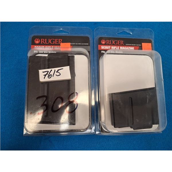 RUGER SCOUT RIFLE MAG 308 CAL - 1X5 RND & 1X10 RND