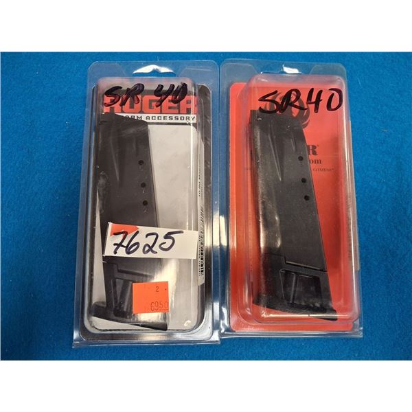 RUGER 2 OF SR-40 MAG 10, 10 SHOT PISTOL MAG 405&W