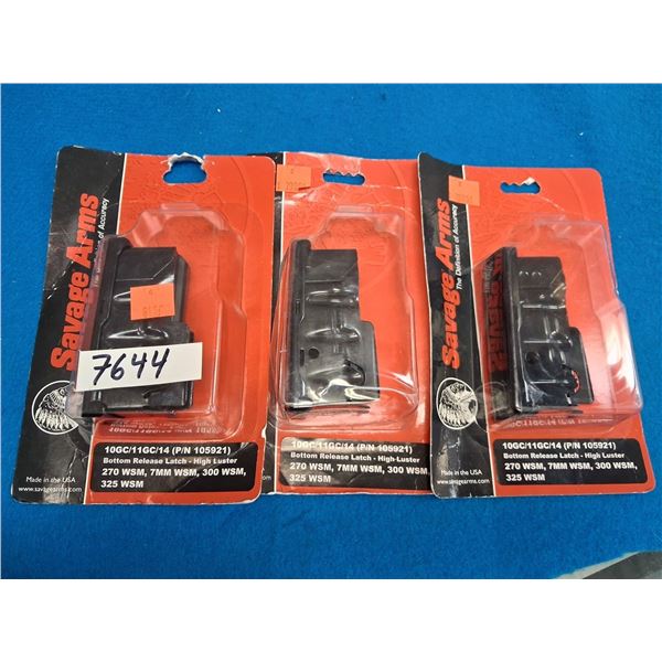 SAVAGE 3 OF MODELS - 10GC, 11GC, 14 - 270WSM, 7MM WSM, 300 WSM, 325 WSM CALIBRES