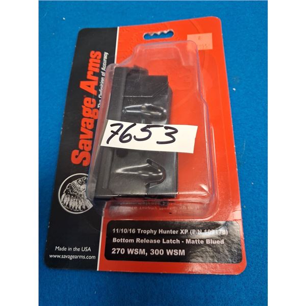 SAVAGE 1 OF MODEL 11,16,10 TROPHY HUNTER XP P/N 109178, BOTTOM LATCH, 270-300 WSM