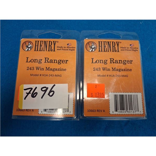 HENRY LONE RANGER MAGS #H14 - 243 WIN  - 2 ITEMS