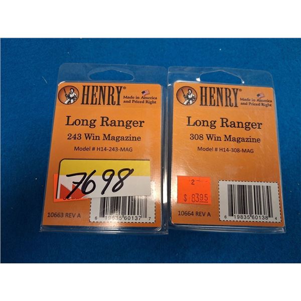 HENRY LONE RANGER MAGS #H14 - 243 WIN  - 2 ITEMS