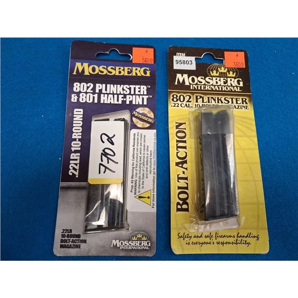 MOSSBERG 2 OF FITS 802 PLINKSTER & 801 HALF PINT CAL 22LR - 10 RNDS