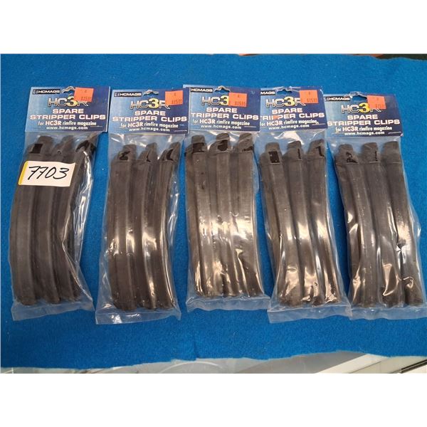 HC3R - 3 PER PKG - 5PKGS - HC3R SPARE STRIPPER SLIPS FOR HC3R RIMFIRE MAGAZINE