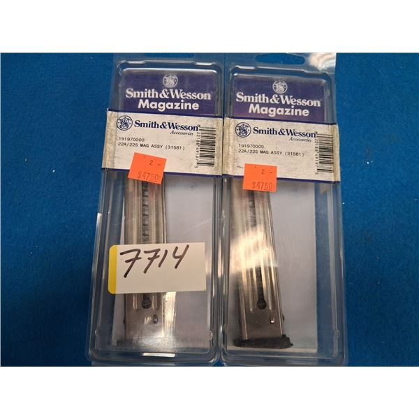 SMITH & WESSON #191970000, 22A/22S (31581) 2 OF 22CAL, 10 SHOT