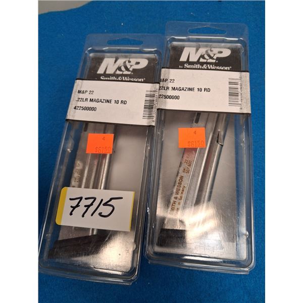SMITH & WESSON #422500000 M&P22, 10RND, 22CAL, 10RNDS - 2 ITEMS