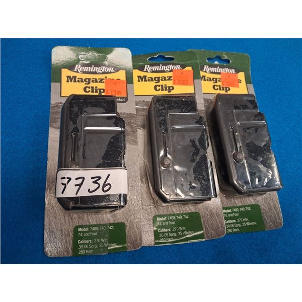 REMINGTON MAGAZINE FITS 7400, 740, 742, 74, 4 L.A. CAL. 270, 30-06, 280, 35 WHELEN - 3 ITEMS