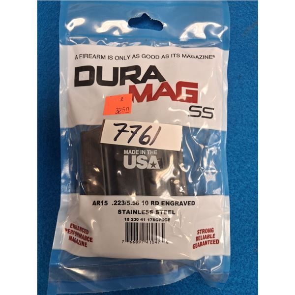 DURAMAG AR15, 223-556 10RND, STAINLESS STEEL - 1 ITEM