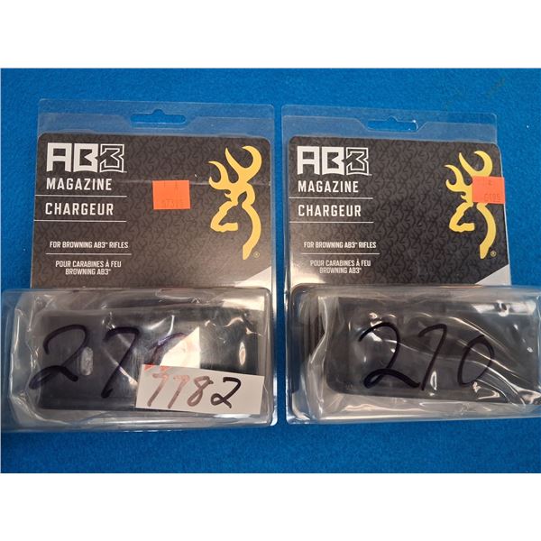 BROWNING AB3 MAG CAL 270WIN - 2 ITEMS