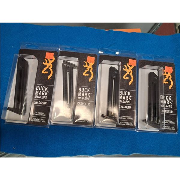 BROWNING 1911-22 PISTOL MAG CAL 22LP - 10RNDS - 4 ITEMS