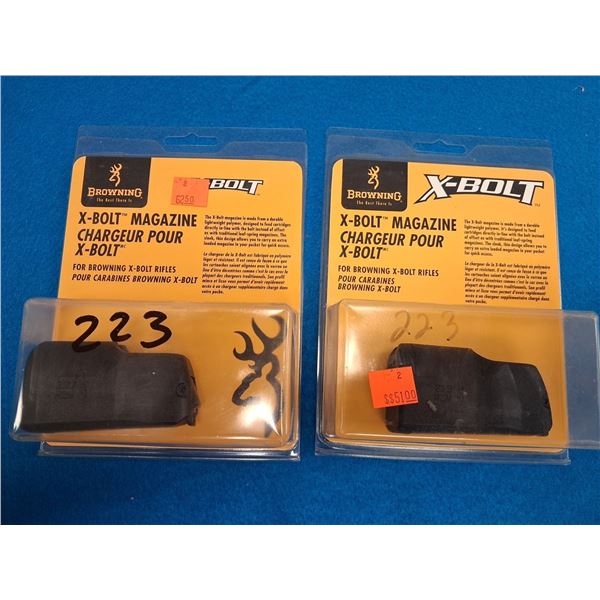 BROWNING X-BOLT CAL 223 REM - 2 ITEMS