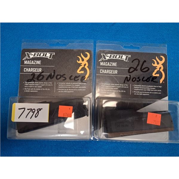 BROWNING X-BOLT CAL 26 NOSLER - 2 ITEMS