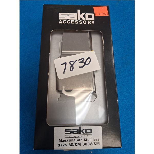 SAKO 85SM, WSM, CAL 300WSM, SILVER BOTTOM, 4 RND - 1 ITEM