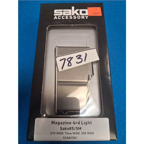 SAKO 85SM, WSM, CAL 300WSM, SILVER BOTTOM, 4 RND - 1 ITEM