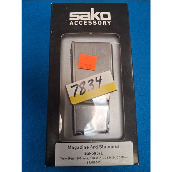 SAKO 85L MAG CAL - 7MM-300WIN-338WIN, 375 H&H, 300 RUM - SILVER BOTTOM - 4RNDS