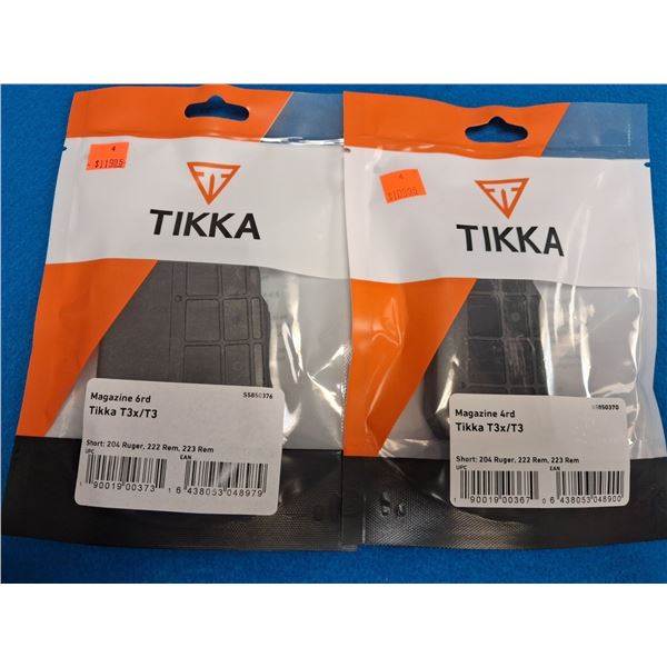 TIKKA T3X 16RND & 14RND, CAL 204, 222, 223 - 2 ITEMS