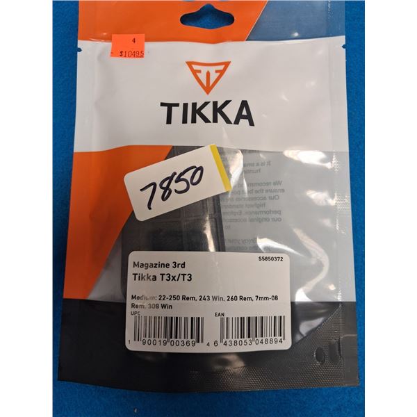TIKKA T3X/T3 MAG CAL22,250,243,260,7MM-08,308, 3RND - 1 ITEM