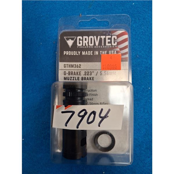 GROVTEC MUZZLE BRAKE PN# GTHM362-223/556 - 1/2X28 THREAD