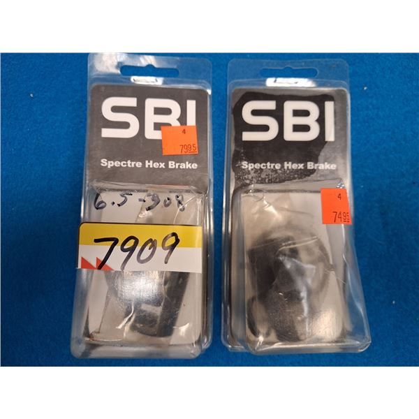 2X SBI SPECTRE HEX BRAKE 5/8-24 THREADS 6.5 TO 7.62CAL