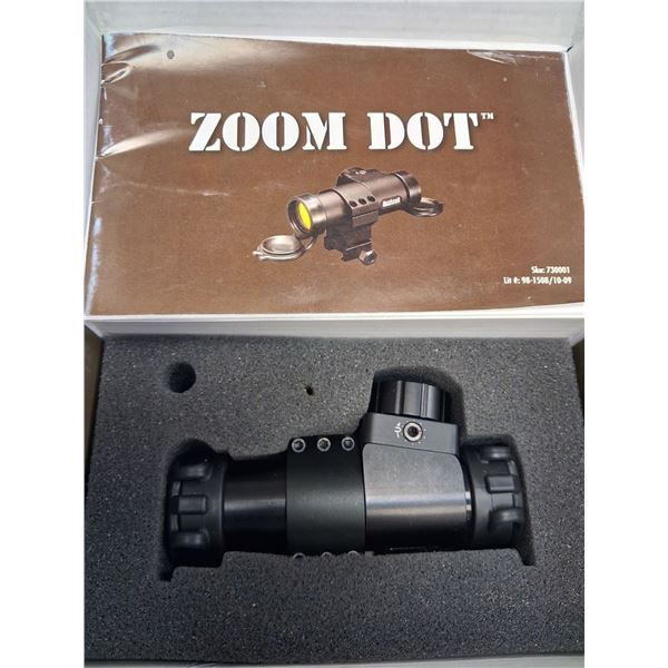 BUSHNELL ZOOM DOT MODEL #73001 RED DOT SIGHT