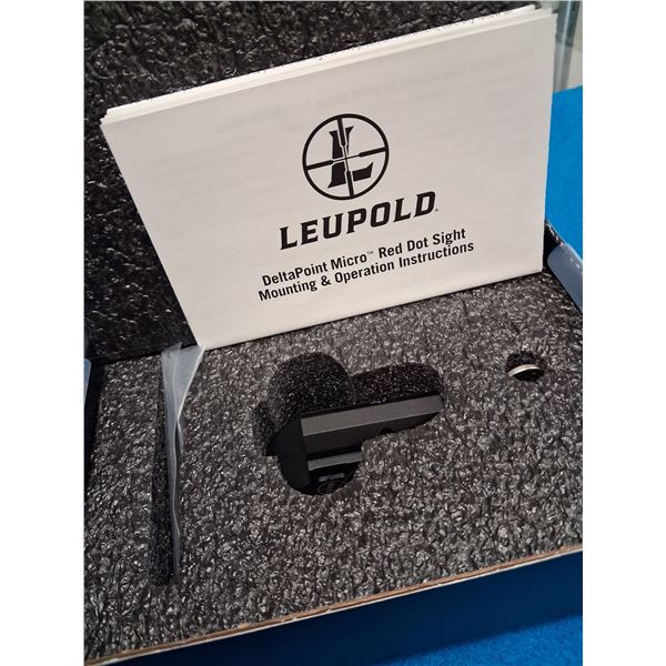 LEUPOLD DELTA POINT MICRO FOR GLOCK MNT & BATTERY INC PN# 178745 3MOA DOT