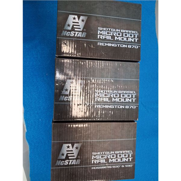 3X REMINGTON 870 SHOTGUN BARREL MICRO DOT RAIL MOUNT