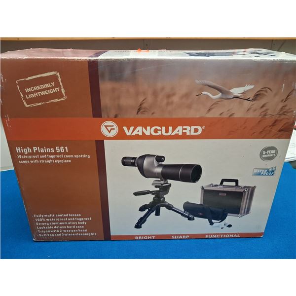 VANGUARD HIGH PLAINS 561 SPOTTING SCOPE IN HARD CASE W/ TRIPOD 15-45X60X