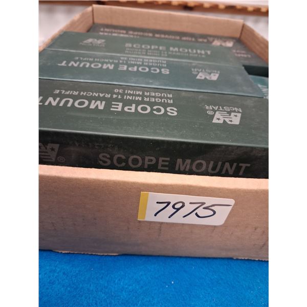 7X NC STAR RUGER MINI 14&30 RANCH RIFLE SCOPE MNT. AND 2X AK TOP COVER SCOPE MNT.