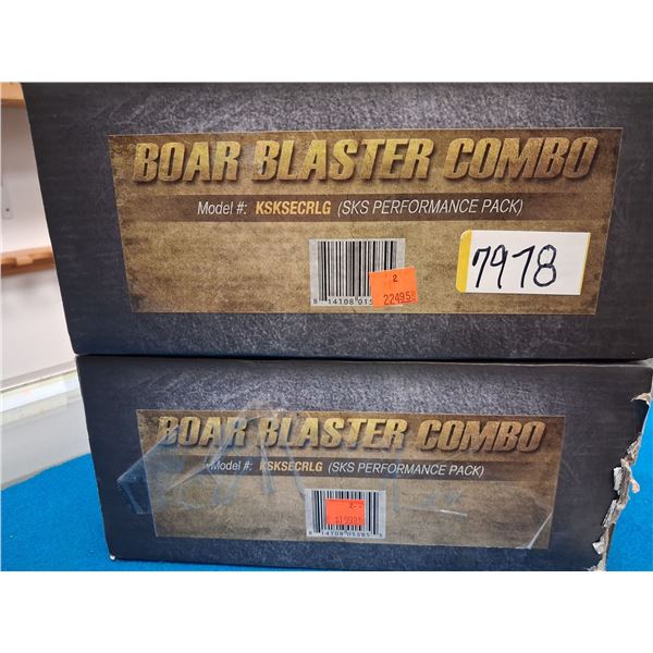 2X NC STAR BOAR BLASTER COMBO FOR SKS PART #KSKSECRLG - GREEN LAZER & 4 POWER SCOPE