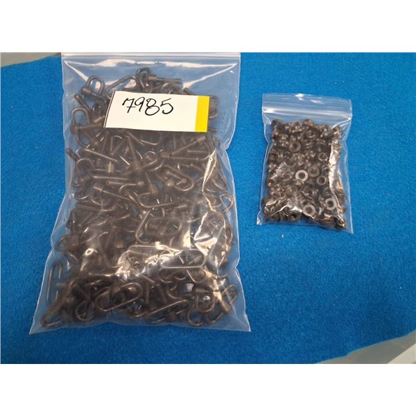 MACHINE SCREW STUD W/ SWIVEL ATTACHED AND NUTS 109 OF EACH
