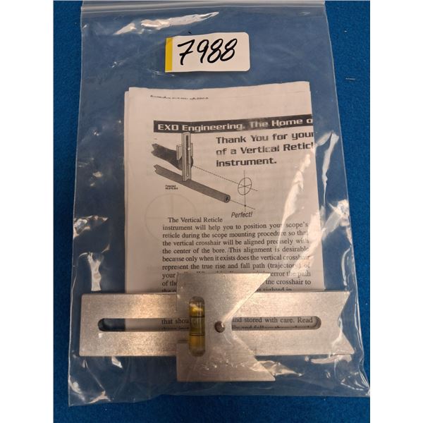 EXO ENGINEERING VERTICAL RECTILE INSTRUMENT - 1 ITEMS