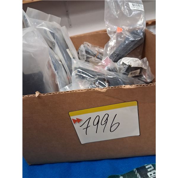 BOX OF MISC. PARTS - 10/22 EXT MAG RELEASE, KEL-TEC RFB-420 QUAD RAIL, KEL-TEC KSG-801