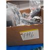 Image 1 : BOX OF MISC. PARTS - 10/22 EXT MAG RELEASE, KEL-TEC RFB-420 QUAD RAIL, KEL-TEC KSG-801