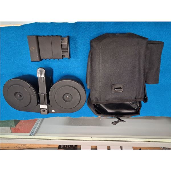 RUGER MINI-14, 223/556 100 RND DRUM, MAG PINNED TO 5