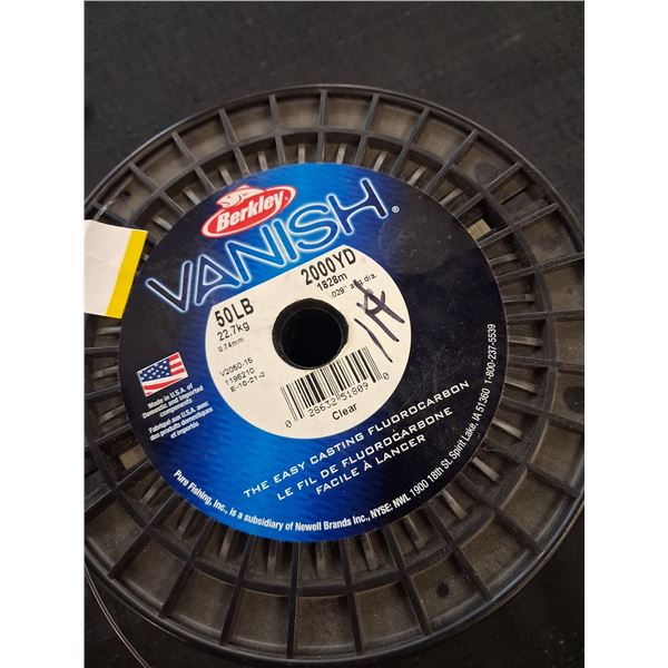 BERKLEY VANISH BULK SPOOL 50LB/2000YD CLEAR