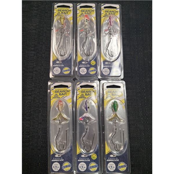 RATTLIN GOOGLE EYE 3/8OZ TUNGSTEN - VARIOUS COLORS - 6 ITEMS