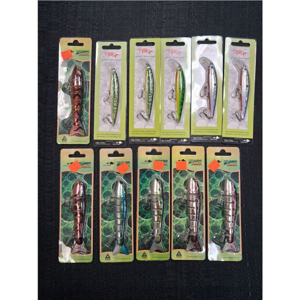 LUCKY BUG ZOMBIE MAXX & F-BOMB, ASSORTED SIZES AND COLORS - 11 ITEMS